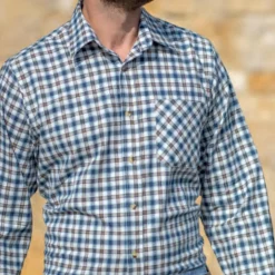 KALAHARI LOT 2 CHEMISES IMPALA AZUR LICHEN>Homme Chemises Et Chemisettes·Chemises