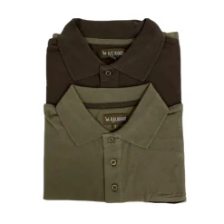 KALAHARI LOT DE 2 POLOS CHASSE KAKI/MAR>Homme Polos De Chasse·Polos À Manches Courtes