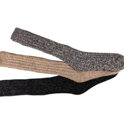AZERTEX LOT DE 3 MIBAS MONTAGNE GRIS/BEIGE> Chaussettes Et Semelles·Chaussettes Hautes|Chaussettes Et Semelles·Chaussettes Hautes