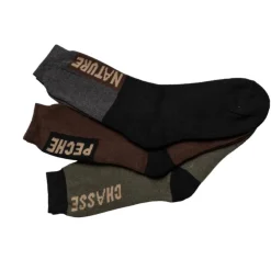 TERZEO PASSIONNÉS DE NATURE LOT DE 3 PAIRES CHAUSSETTE NATURE> Chaussettes Et Semelles·Chaussettes Basses|Chaussettes Et Semelles·Chaussettes Basses