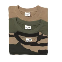 PERCUSSION LOT DE 3 TEE SHIRTS KAKI BEIGE CAMO>Homme T-Shirts·T-Shirts À Manches Courtes