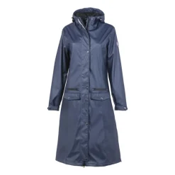 CYRUS MANTEAU LONG DE PLUIE EMILIE FEMME MARINE>Femme Textile Cyrus·Haut Du Corps Femme Cyrus