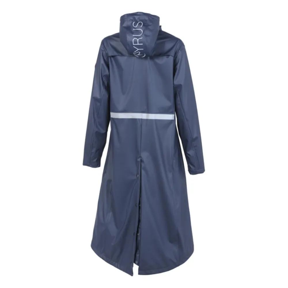 CYRUS MANTEAU LONG DE PLUIE EMILIE FEMME MARINE>Femme Textile Cyrus·Haut Du Corps Femme Cyrus