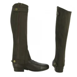 RIDING WORLD MINI-CHAPS AMARA MARRON ADULTE> Chaussant D'Équitation Adulte·Mini-Chaps Adulte