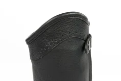 LAMICELL MINI-CHAPS CLASSIC CUIR NOIR> Chaussant D'Équitation Adulte·Mini-Chaps Adulte