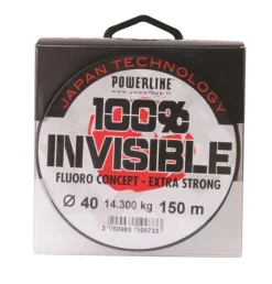 POWERLINE NYLON INVISIBLE 100% 150M> Fils Et Tresses Carnassiers·Nylons Corps De Ligne