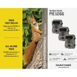NUM'AXES PROTECTION PACK 3 PIEGES PHOTO PIE1066> Caméras De Chasse Et Pièges Photos·Caméras De Chasse Non Connectées À Leds Invisibles|Caméras De Chasse Et Pièges Photos·Caméras De Chasse Non Connectées À Leds Invisibles