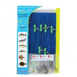 FLASHMER PALANGRE "MIX 20" 50 M - 20 HAMECONS> Bas De Ligne Mer Bateau·Palangres