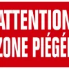 KROMA PANNEAU AKILUX ATTENTION ZONE PIEGEE> Panneaux Signalétiques·Panneaux Signalétiques De Piégeage|Panneaux Signalétiques·Panneaux Signalétiques De Piégeage