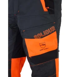 SOLIDUR PANTALON DE TRAVAIL SCIE A CHAINE COMFY GRIS CL1><noscript><img width=