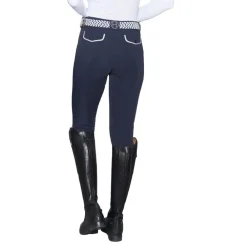 HARCOUR PANTALON FEMME JALTIKA MARINE>Femme Textile Harcour·Pantalons Équitation Harcour Femme