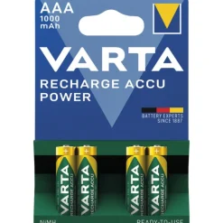 VARTA PILE AAA/R03 RECHARGEABLE X4 1000MAH> Piles Et Batteries·Piles|Éclairage·