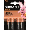 DURACELL PILE AA/LR6 100% + X4> Piles Et Batteries·Piles|Éclairage·