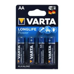 VARTA PILE AA/LR06 LONGLIFE POWER X 4> Piles Et Batteries·Piles|Éclairage·
