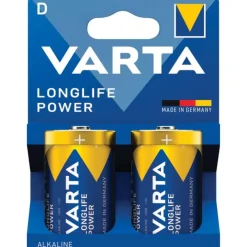 VARTA PILE D/LR20 LONGLIFE POWER X2> Piles Et Batteries·Piles|Éclairage·