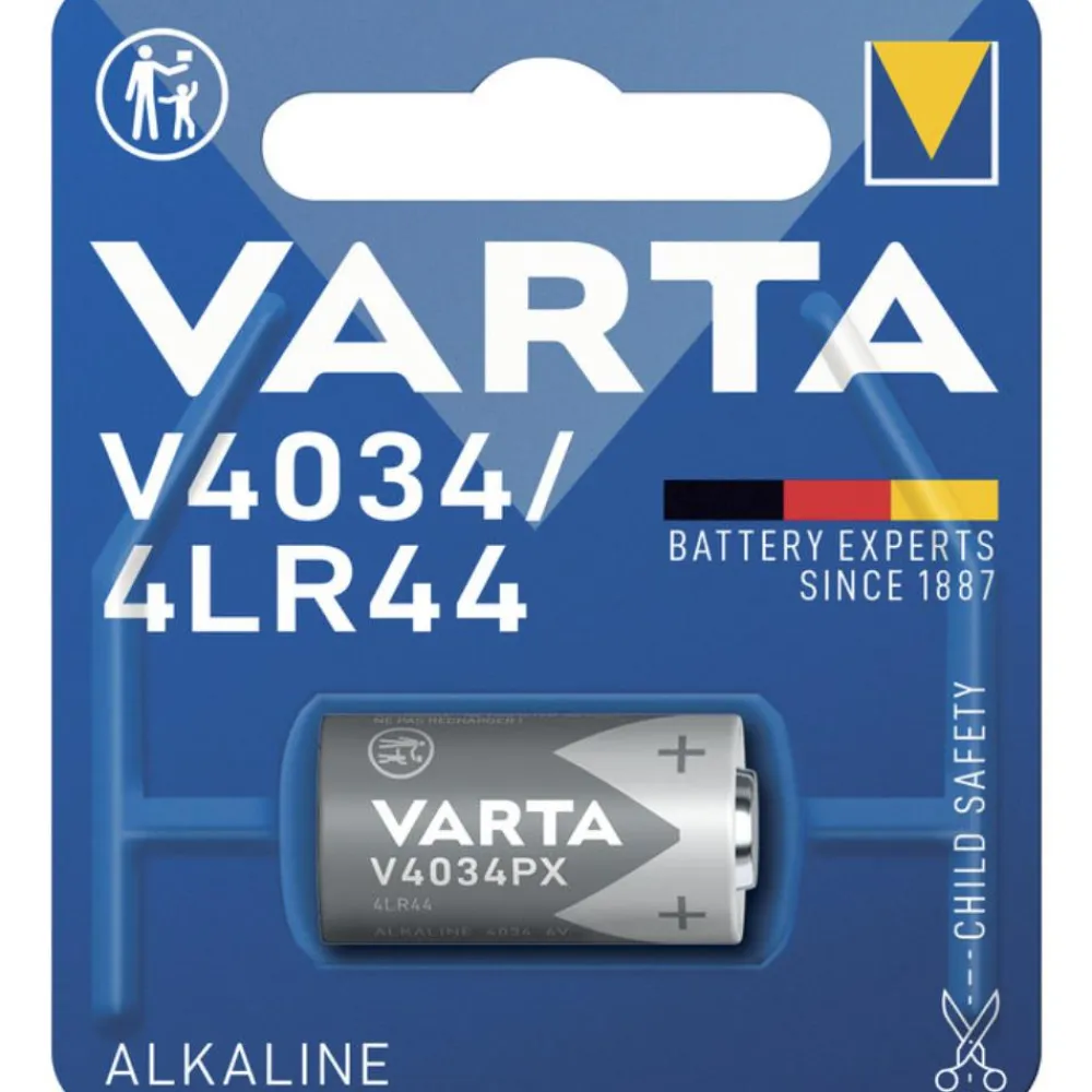 VARTA PILE 4LR44/V4034PX 6V X1> Piles Et Batteries·Piles|Éclairage·