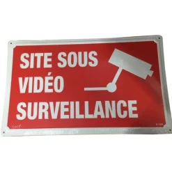KROMA PLAQUE ALU SITE SOUS VIDEO SURV> Panneaux Signalétiques·Panneaux Signalétiques Divers|Panneaux Signalétiques·Panneaux Signalétiques Divers