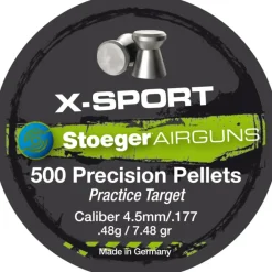 STOEGER PLOMBS 4.5MM XSPORT TETE PLATE 0.48G> Munitions De Tir À Air Comprimé·Munitions 4.5Mm Et Capsules Co2
