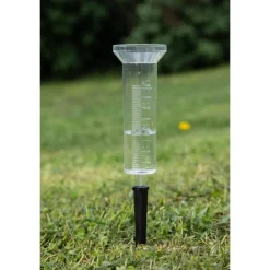 TERZEO PASSIONNÉS DE NATURE PLUVIOMETRE PLASTIQUE AVEC PIED 44CM><noscript><img width=