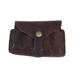 TERZEO CHASSEURS POCHETTE 5 BALLES LISSE CROUTE CUIR> Rangement Des Munitions·Cartouchières Munitions Rayées