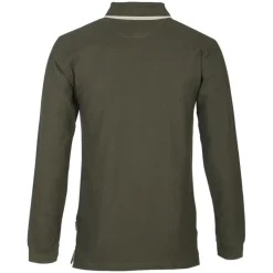 PERCUSSION POLO A MANCHES LONGUES HOMME KAKI>Homme Polos De Chasse·Polos À Manches Longues