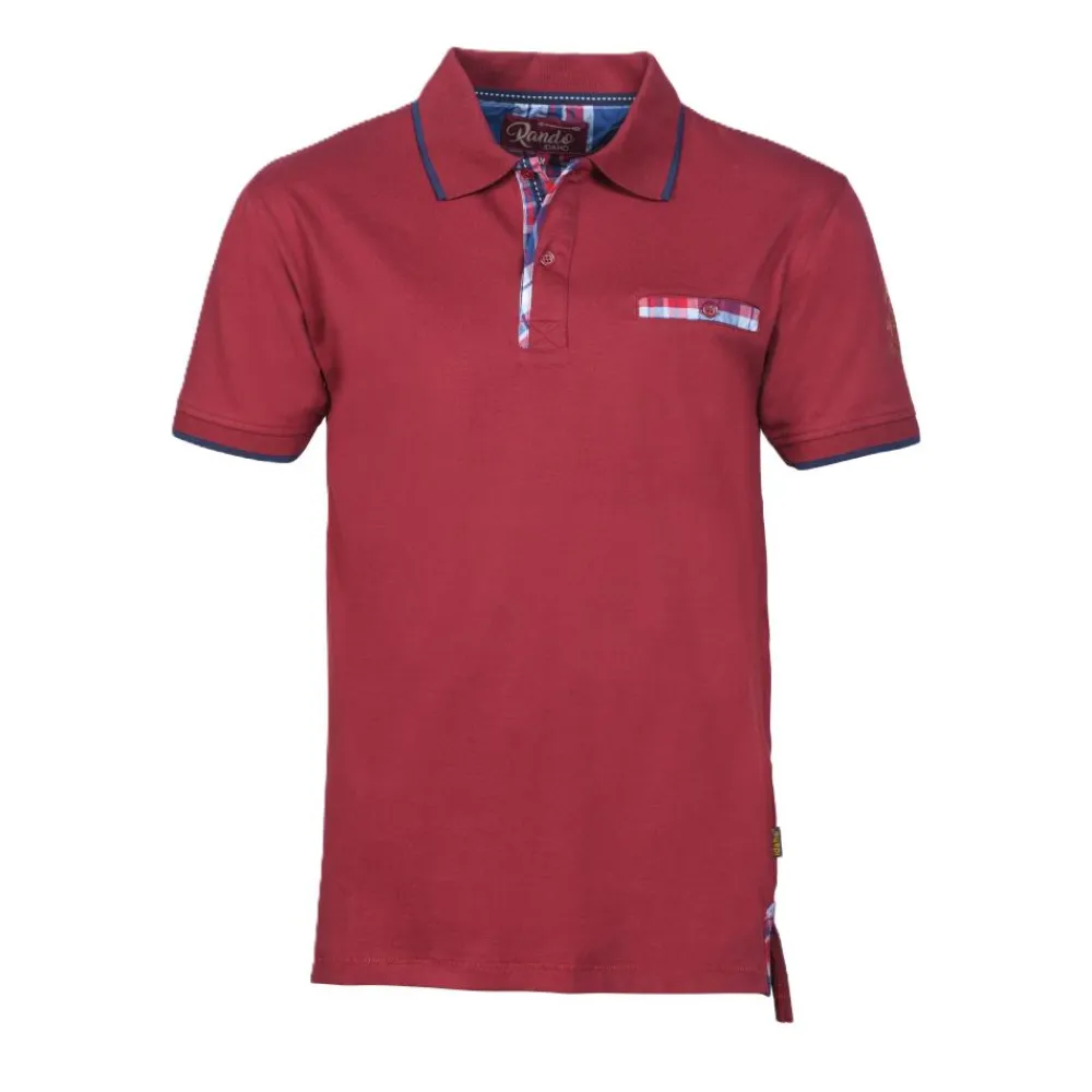 PERCUSSION POLO HOMME MANCHES COURTES RANDO ROUGE>Homme Polos·Polos À Manches Courtes