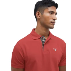 BARBOUR POLO TARTAN RED SPICE><noscript><img width=
