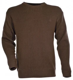IDAHO PULL COL ROND KAKI PERCUSSION>Homme Pulls & Sweats De Chasse·Pulls