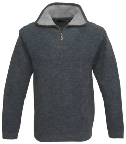 KALAHARI PULL COL ZIP CAMIONNEUR JEAN>Homme Pulls Et Sweats·Pulls