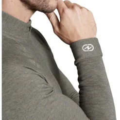 DAMARTSPORT PULL COL ZIPPE COMFORT 5 KAKI><noscript><img width=