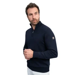 HARCOUR PULL PARMO HOMME MARINE>Homme Textile Harcour·Hauts Harcour Homme