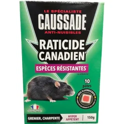 CAUSSADE RATICIDE FLU'OPERATS PAT 150GR> Lutte Contre Les Rongeurs·Souricides Et Raticides Pâte Et Bloc