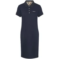 BARBOUR ROBE POLO DRESS NAVY BICOLORE>Femme Pantalons, Jupes Et Shorts·Robes Femme