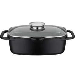 BAUMALU ROTISSOIRE FONTE ALU REVET CERAM 33X21CM> Ustensiles Cuisine Et Plats De Cuisson·Plats À Four