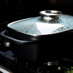 BAUMALU ROTISSOIRE FONTE ALU REVET CERAM 33X21CM> Ustensiles Cuisine Et Plats De Cuisson·Plats À Four