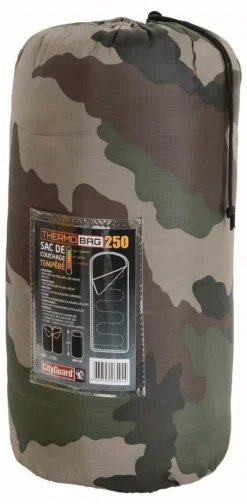 CITY GUARD SAC COUCHAGE CAMO THERMOBAG300 -5°> Activités De Plein Air Et Bivouac·Duvets Et Sacs De Couchage
