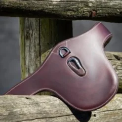 HFI SANGLE BAVETTE EVO CUIR BRUN> Equipements De La Selle·Bavettes Et Sangles Bavettes