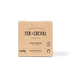 FER A CHEVAL SAVON DE MARSEILLE 4 TRANCHES OLIVE><noscript><img width=