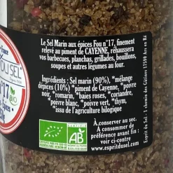 ESPRIT DU SEL SEL MARIN FOU N°17 250G> Assaisonnements·Sel Et Poivre