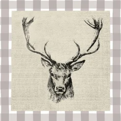 AMBIENTE SERVIETTE TETE DE CERF> Art De La Table Et Vaisselle·Serviettes Papier Et Toiles Cirées