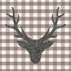 AMBIENTE SERVIETTE TETE DE CERF MARRON> Art De La Table Et Vaisselle·Serviettes Papier Et Toiles Cirées