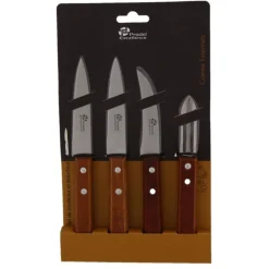 PRADEL EXCELLENCE SET 4 COUTEAUX MANCHE BOIS> Couteaux De Cuisine·Couteaux D'Office Et Éplucheurs|Couteaux De Cuisine·Couteaux D'Office Et Éplucheurs