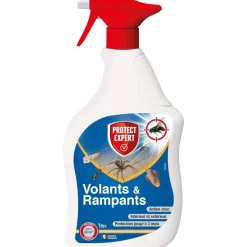 PROTECT EXPERT SPRAY BARRIERE VOLANTS & RAMPANTS 1L> Lutte Contre Les Insectes·Pièges Contre Les Insectes