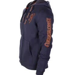 BROWNING SWEAT CAPUCHE ZIP SNAPSHOT BLEU><noscript><img width=