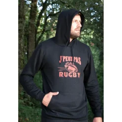 BARTAVEL SWEAT J'PEUX PAS J'AI RUGBY NOIR><noscript><img width=
