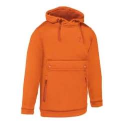 PERCUSSION SWEAT TOP ENFANT BLAZE>Enfant Vêtements De Chasse Pour Enfants·Vestes De Chasse Epi Orange Fluo Enfant