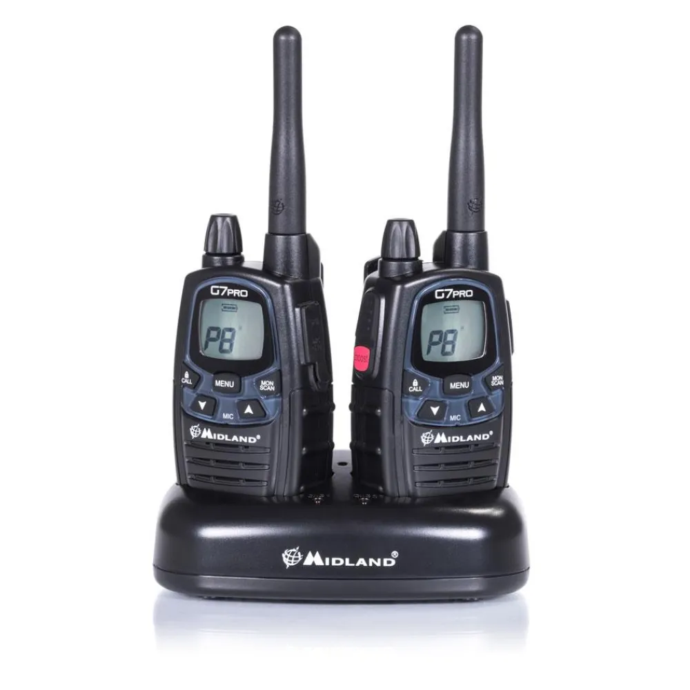 MIDLAND TALKIE WALKIE G7 PRO NOIR X2> Talkie-Walkie·Talkies-Walkies À Canaux|Talkie-Walkie·Talkies-Walkies À Canaux