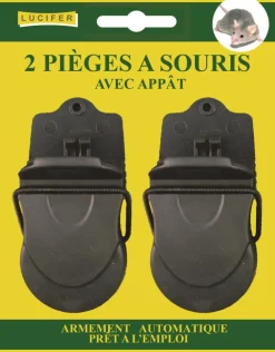 LUCIFER TAPETTE A SOURIS PRE APPATE X2> Lutte Contre Les Rongeurs·Pièges À Rongeurs