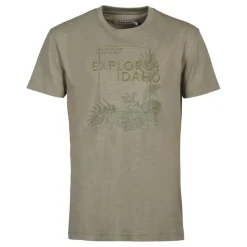 IDAHO TEE SHIRT HOMME JUNGLE KAKI>Homme T-Shirts·T-Shirts À Manches Courtes