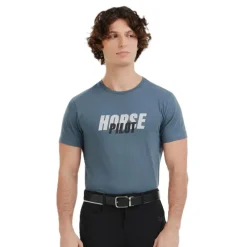 HORSE PILOT TEE-SHIRT TEAM HOMME INDIGO>Homme Textile Horse Pilot·Hauts Horse Pilot Homme